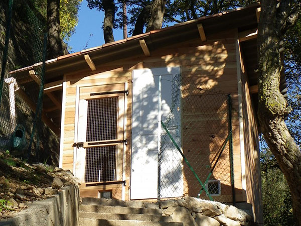 Photographie d'une cabane en bois dans les Alpes-Maritimes